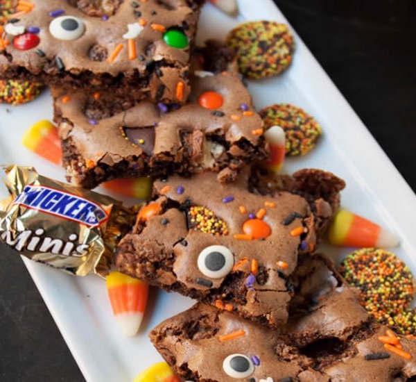 halloween brownie bark