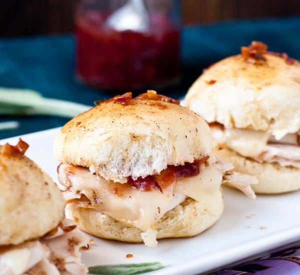 baked turkey and cranberry sliders