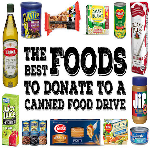 best foods for a food drive