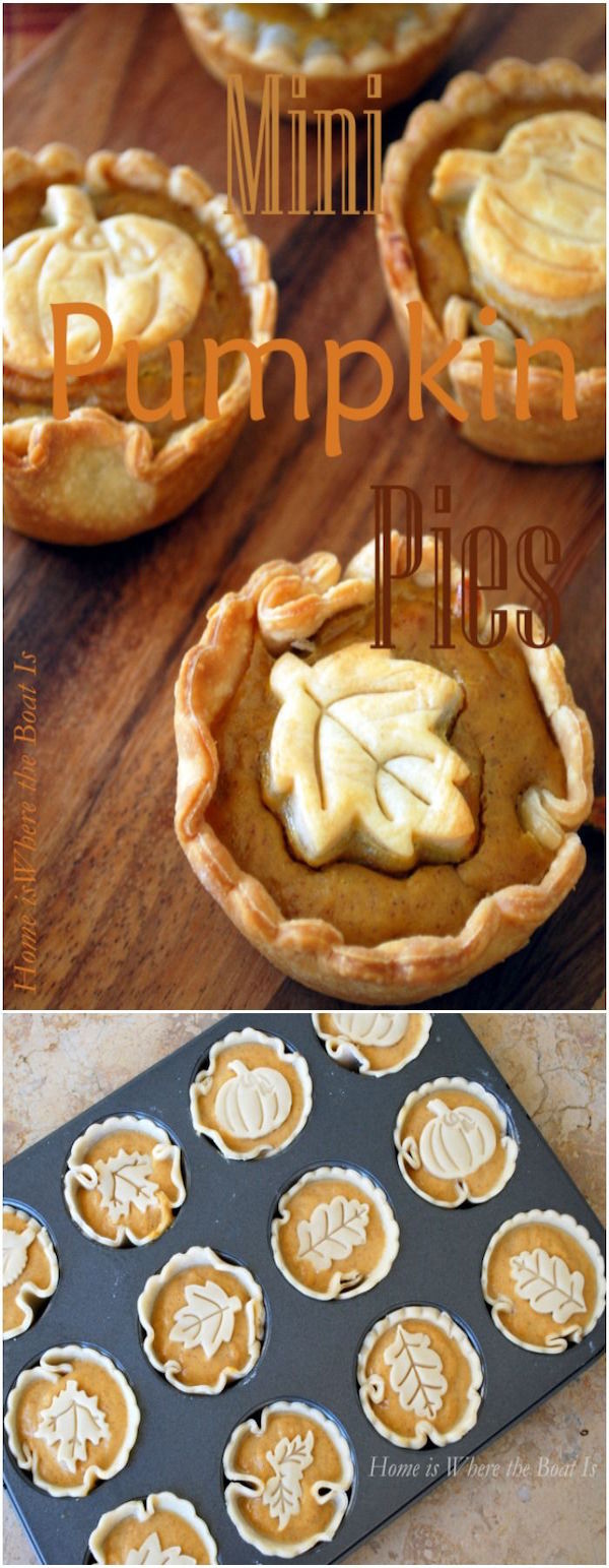 mini pumpkin pies