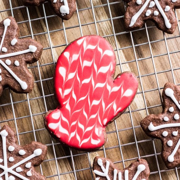 chocolate chai cut-out cookies