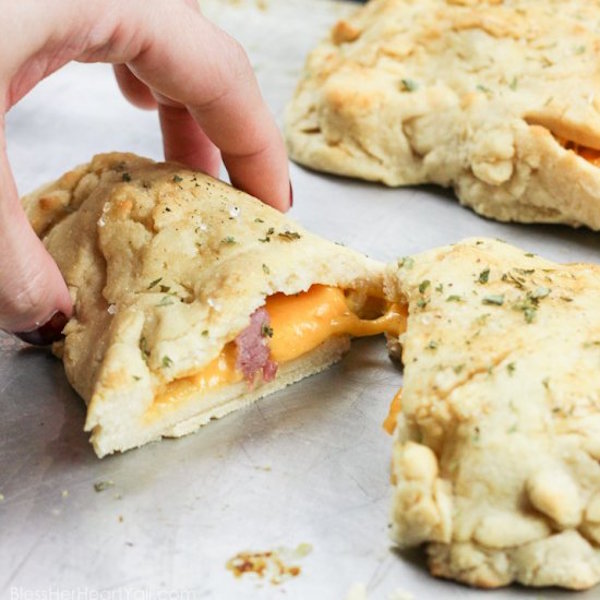 gluten-free ham and cheese pockets