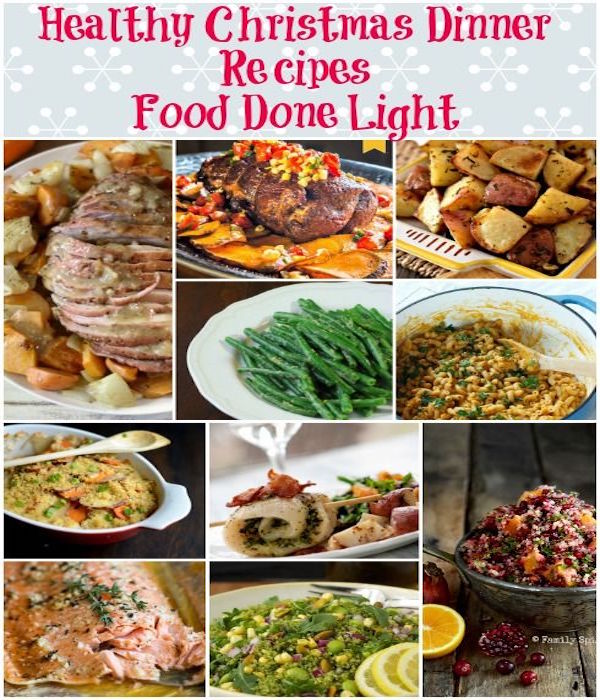 healthy christmas light dinner recipes