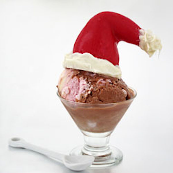 sugar cone santa hats