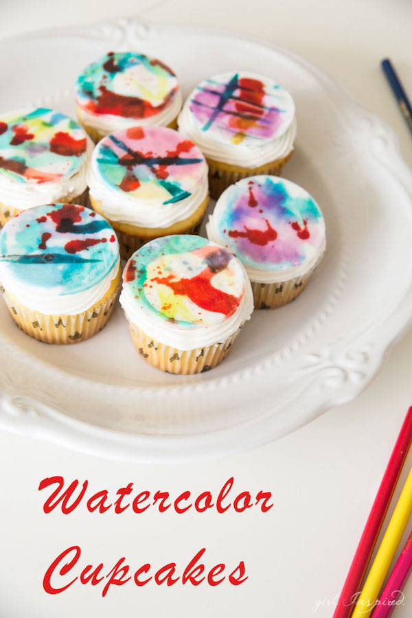 Water-Color-Cupcakes