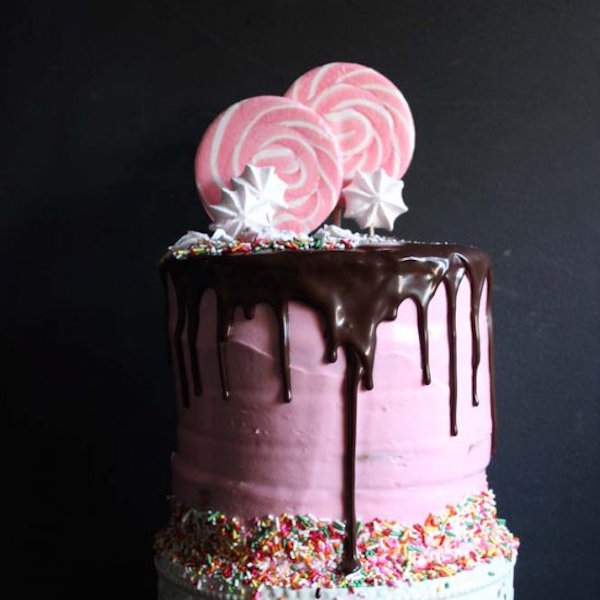 candy wonderland layer cake