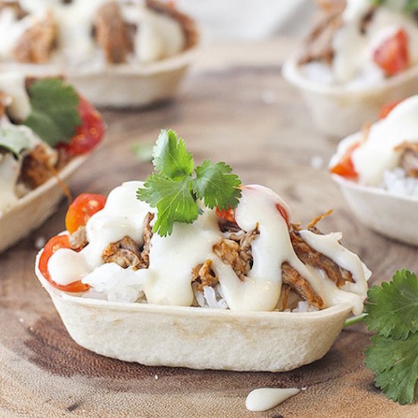 mini beef burrito bowls