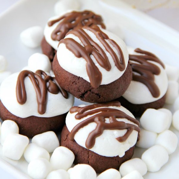 surprise inside marshmallow brownie bites