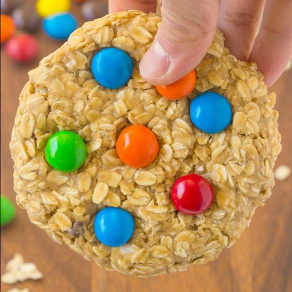 no bake giant monster cookie for one