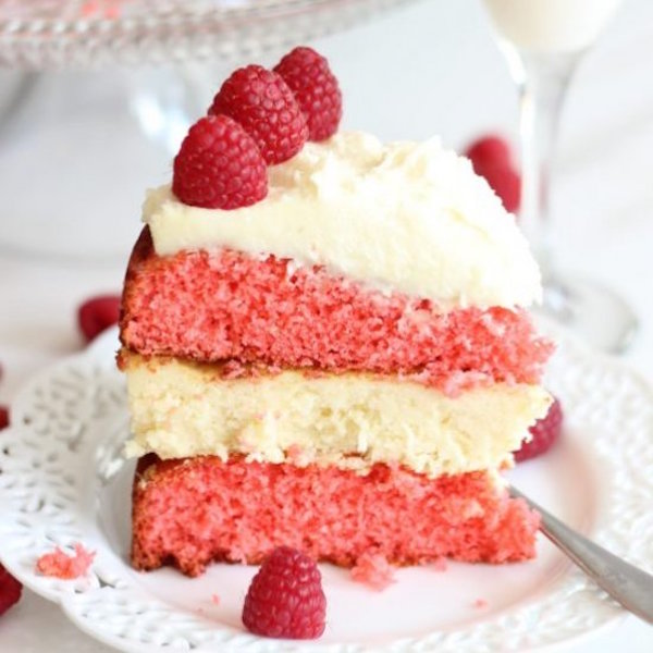 raspberry white chocolate cheesecake cake