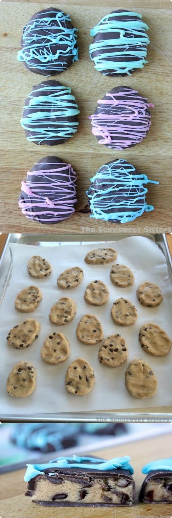 chocolate chip cookie dough eggs