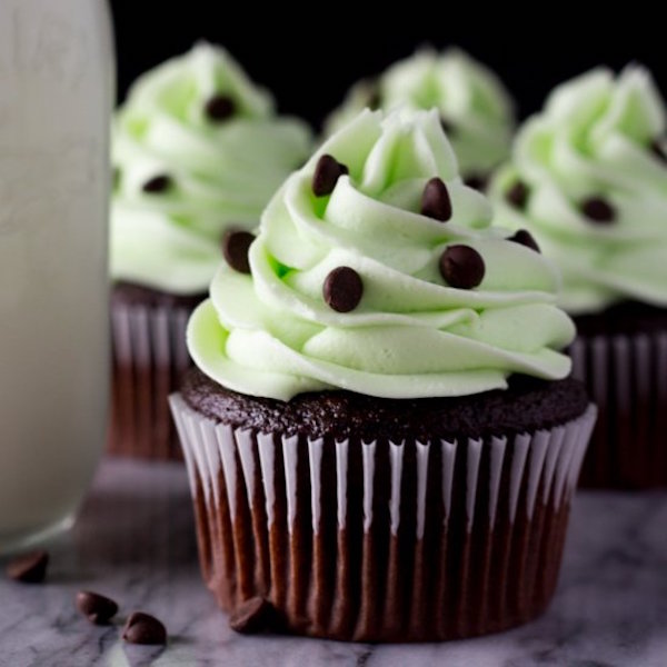 mint chocolate cupcake