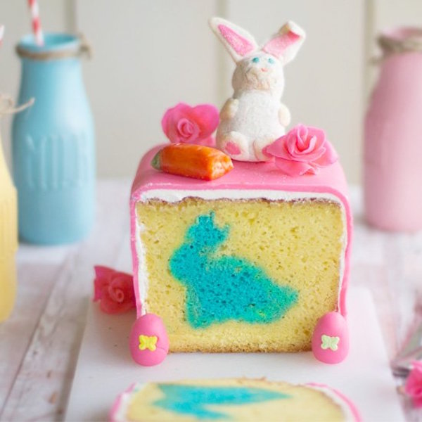 surprise easter bunny cake