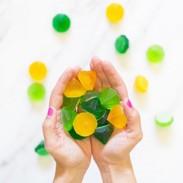 DIY gemstone gummies