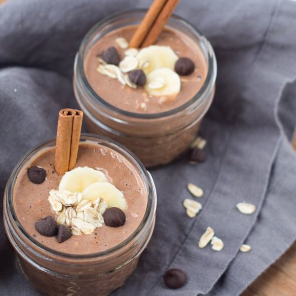 chocolate cinnamon overnight oats