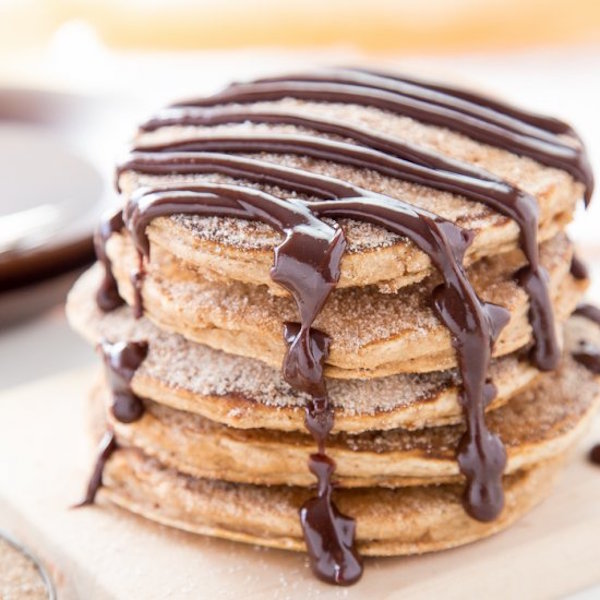 churro pancakes