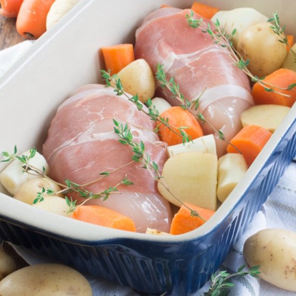 easy one pan roast chicken