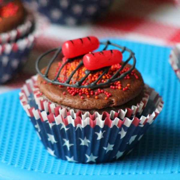 bbq cupcake