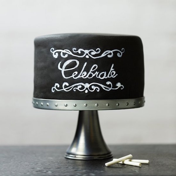 chalkboard cake