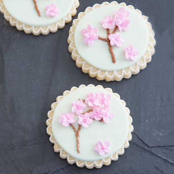 cherry blossom cookies