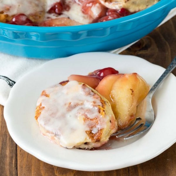 cinnamon roll cobbler