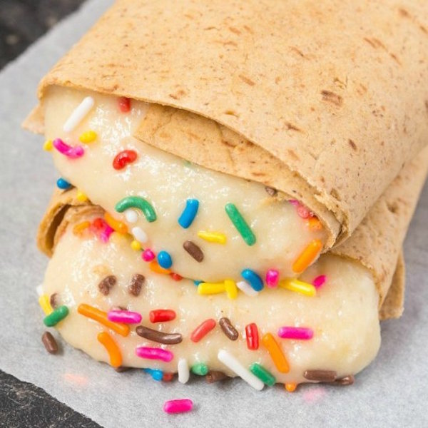 healthy high protein cake batter breakfast wraps