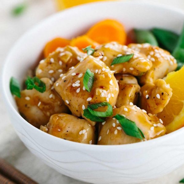 healthy one pan orange chicken