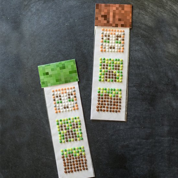 homemade minecraft candy buttons