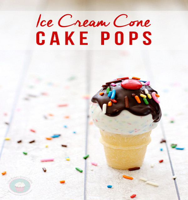 ice cream cone cake pops