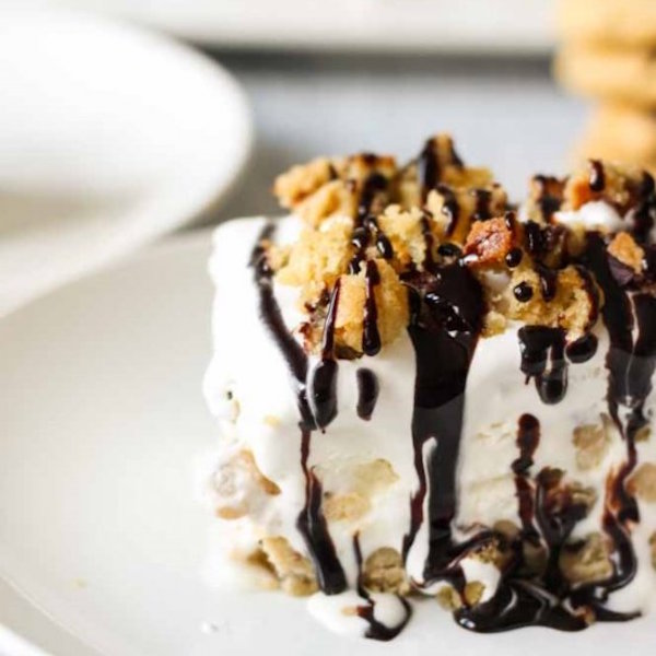 layers of cookie dough ice cream bars