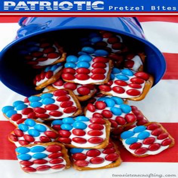 patriotic pretzel bites