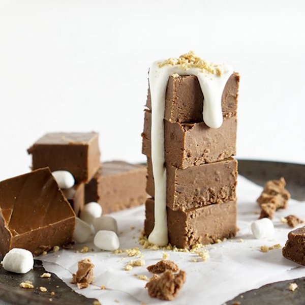 s'mores chocolate marshmallow cream fudge