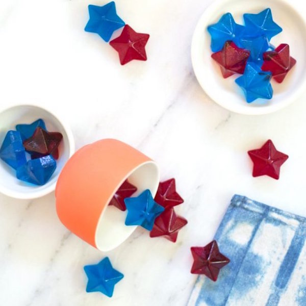 4th of July spiked jello stars