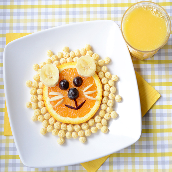 Kix lion head breakfast