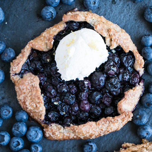 blueberry galettes