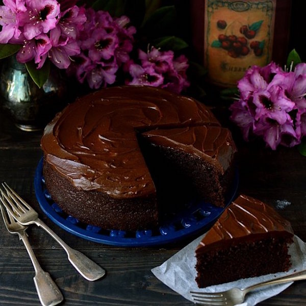 chocolate stout cake with stout ganache