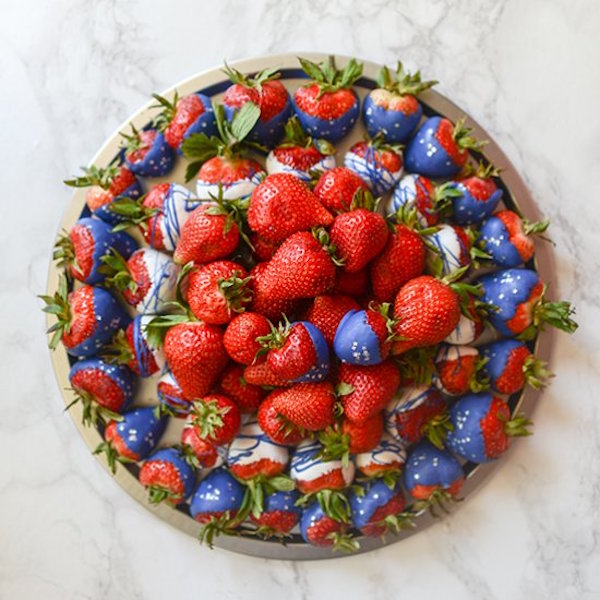 easy patriotic chocolate covered strawberries