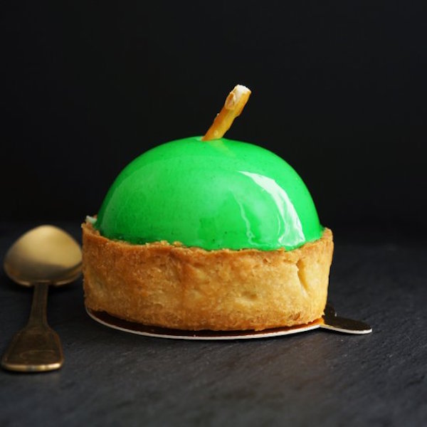 fancy green apple apple tart