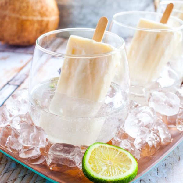 rum and coconut popsicle cocktail