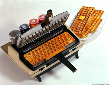 "typewriter waffle"