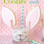 bunny cookies and milk