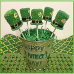 st patricks day cake pops