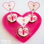 valentines butterfly cupcake