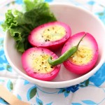 pickled pink eggs