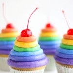 rainbow cupcakes