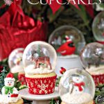 snow globe Christmas cupcakes party food