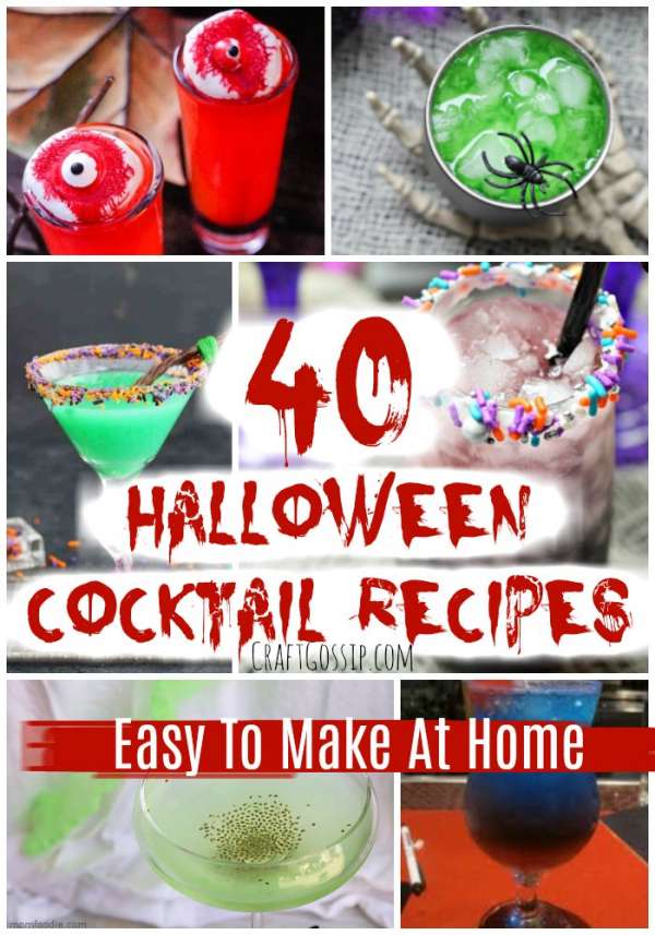 40 Halloween Cocktail Recipes You Can Make At Home – Edible Crafts