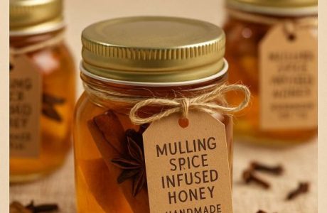Mulling Spice Infused Honey – A Cozy DIY Christmas Gift in Jars
