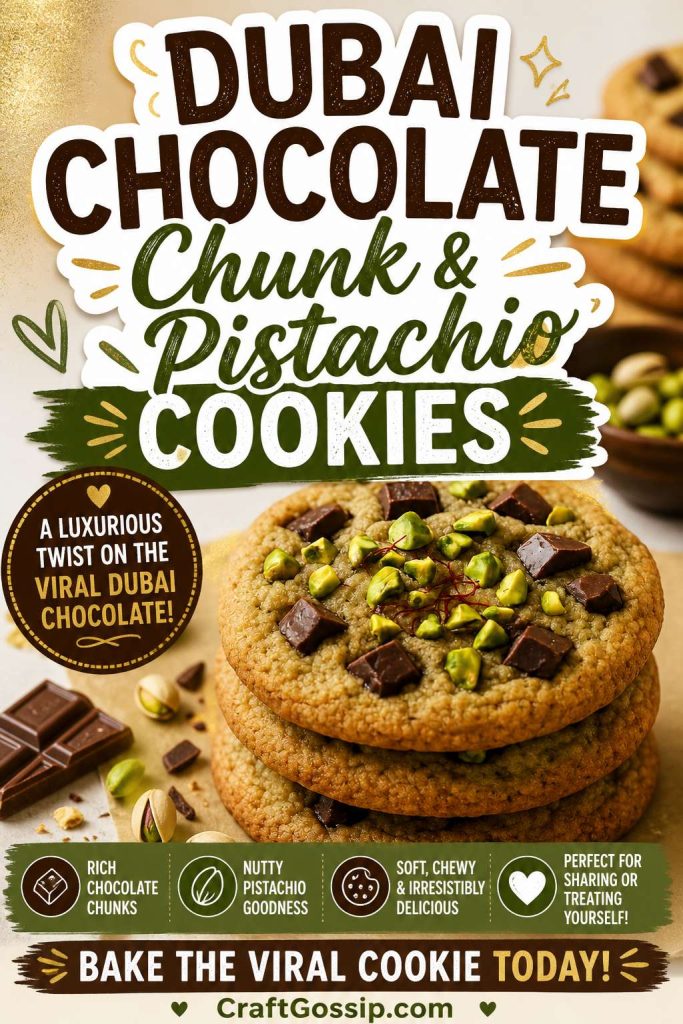 Dubai Chocolate Chunk Cookies – A Luxurious Twist on the trending ...