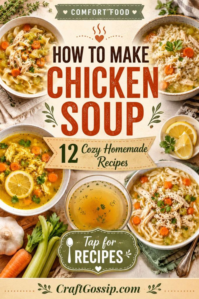 How To Make Chicken Soup: Cozy Homemade Chicken Soup Recipes For Every Kind Of Cold Day